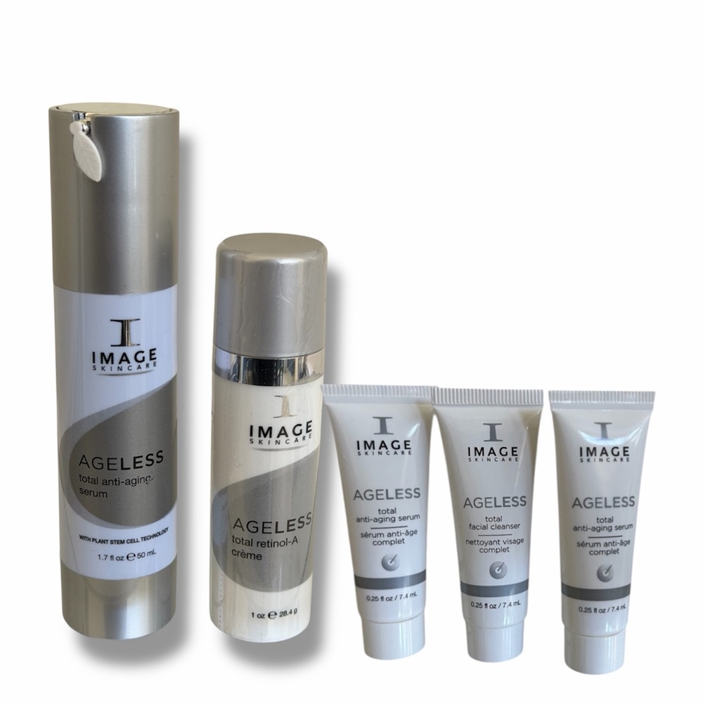 Image Skincare AGELESS Total Facial Cleanser, Serum & Retinol-A Crème 5 Piece Se